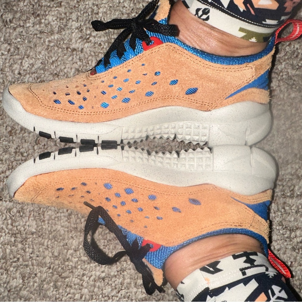 🤎♥️💙🏃♀️🏃♂️NIKE FREE RUN TRAIL DARK RUSSET RED RUNNING SHOES - Picture 14 of 16